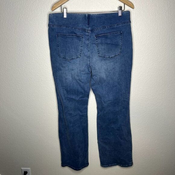 Soft Surroundings Supremely Soft Pull-On Bootcut Jeans Size Large 14/16 - Picture 4 of 6